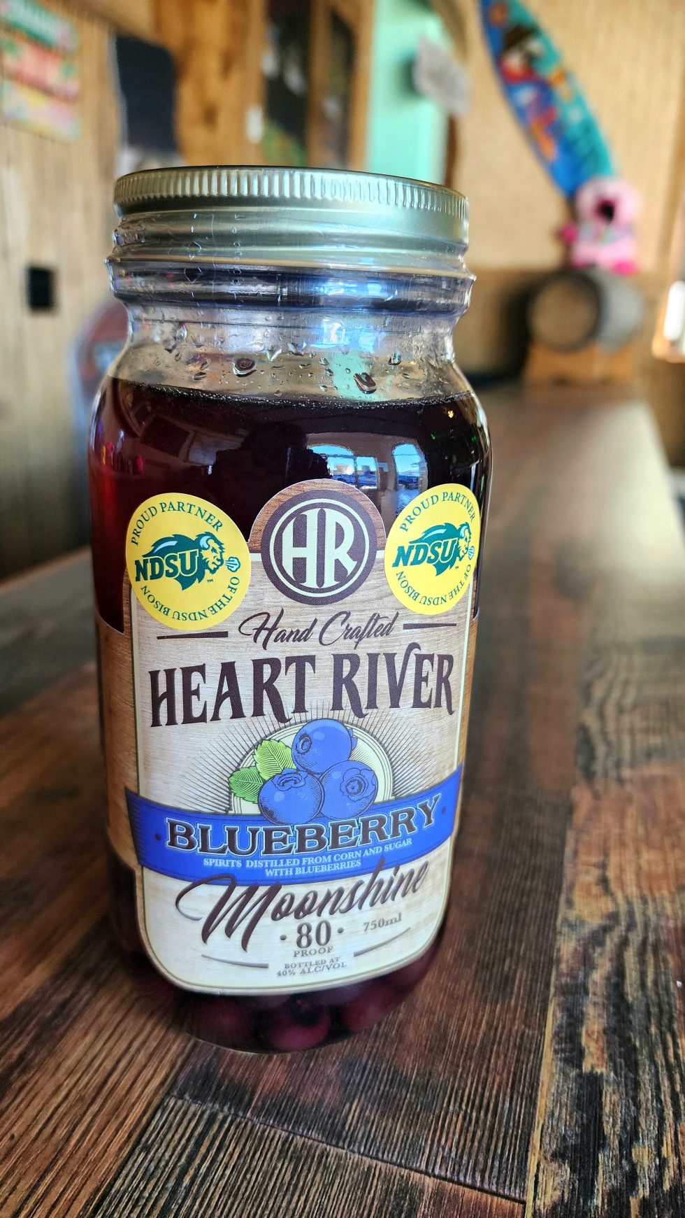 Eert Reverof Blueberry Moonshine - Heart River Spirits